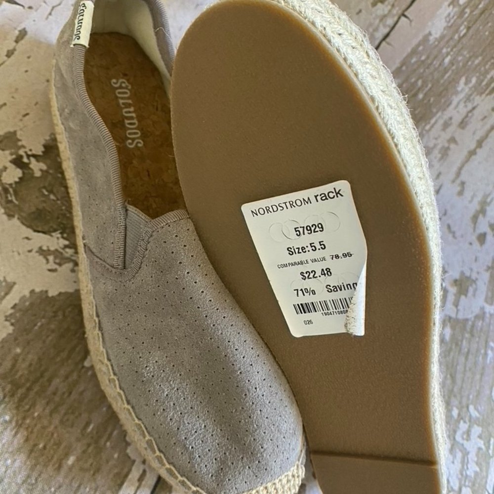 Soludos Size 5.5 Slip Ons